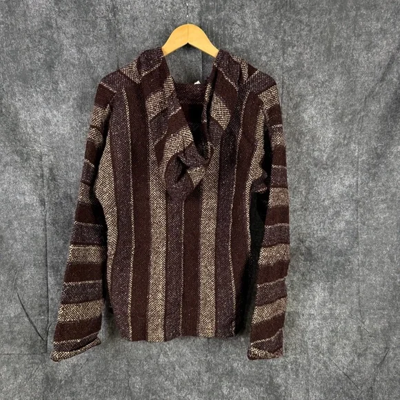 Striped Brown and Tan Sweater - Picture 3 of 7
